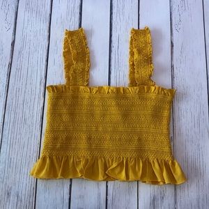 Forever 21 ruffle crop top